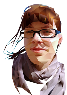 Illustration Selbstportrait Nadine Wohlfahrt